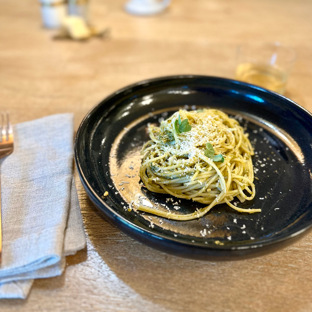 Throwing and trimming a pasta bowl