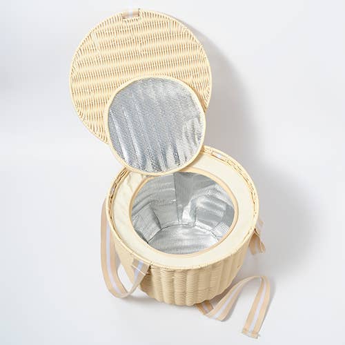 Round Picnic Cooler Basket Gather