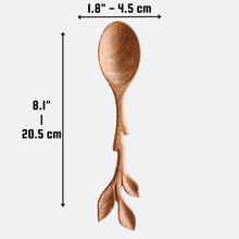 Artisan Leaf Handle Wooden Spoon