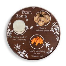 Dear Santa Round Serving Tray