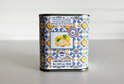 Italian Infused Extra Virgin Olive Oil in Tin -Lemon