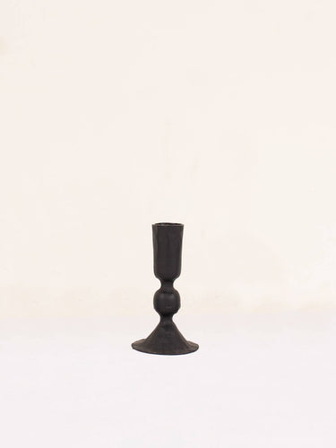 Austen Black Candle Holder