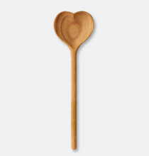 Straight Wooden Heart Spoon