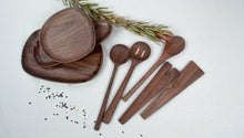 12’’ Walnut Wooden Slotted Spoon