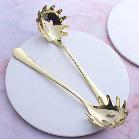 Gold Pasta Spoon