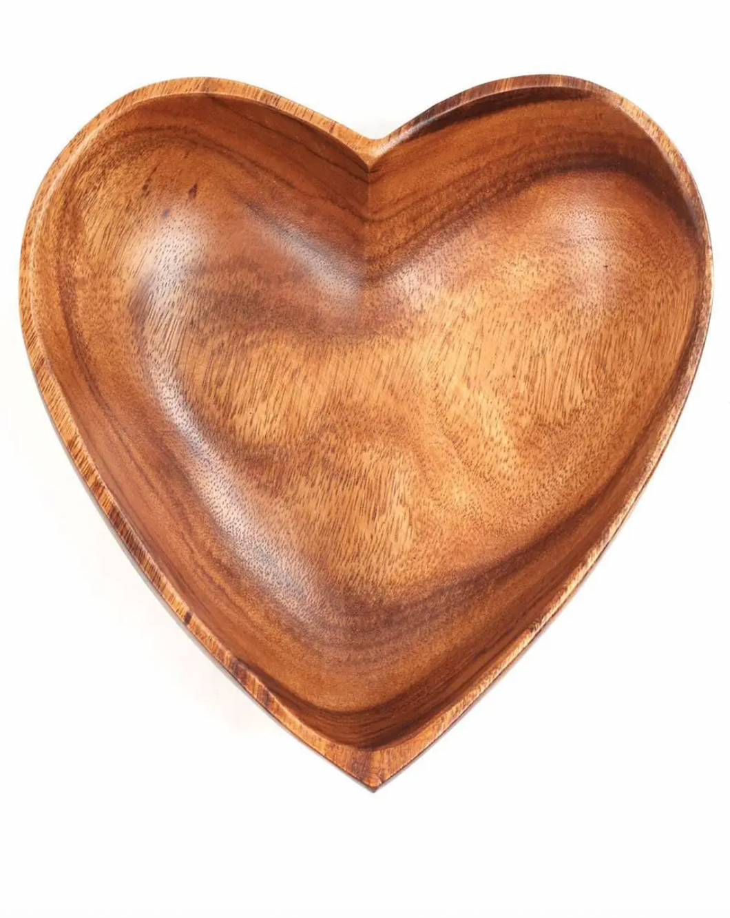Small Acacia Wood Heart Bowl