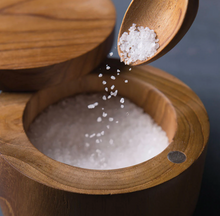 Teak Salt Cellar with Spoon